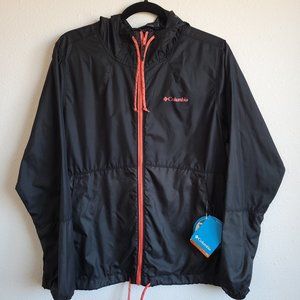 New Women's black Columbia hooded jacket